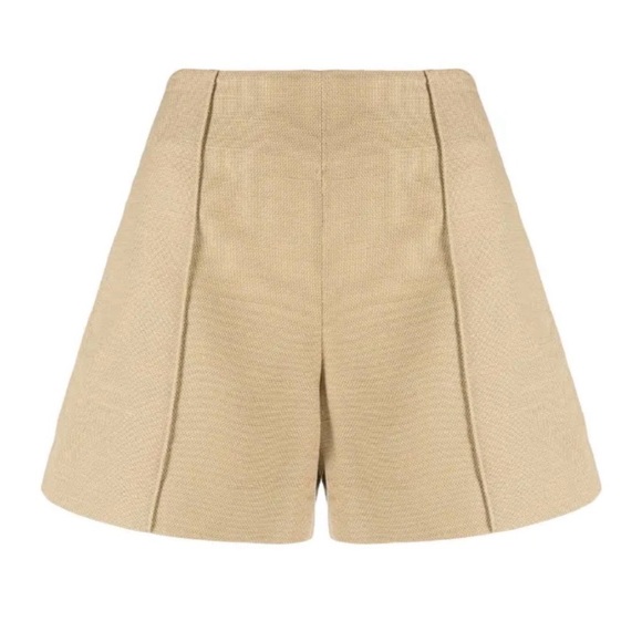 NWOT Vince Sculptural Linen Blend Panama Shorts - Picture 3 of 10